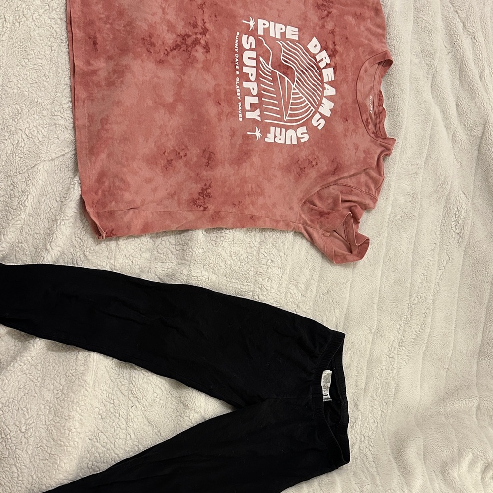 Old Navy Pink and Black Kids Matching Set